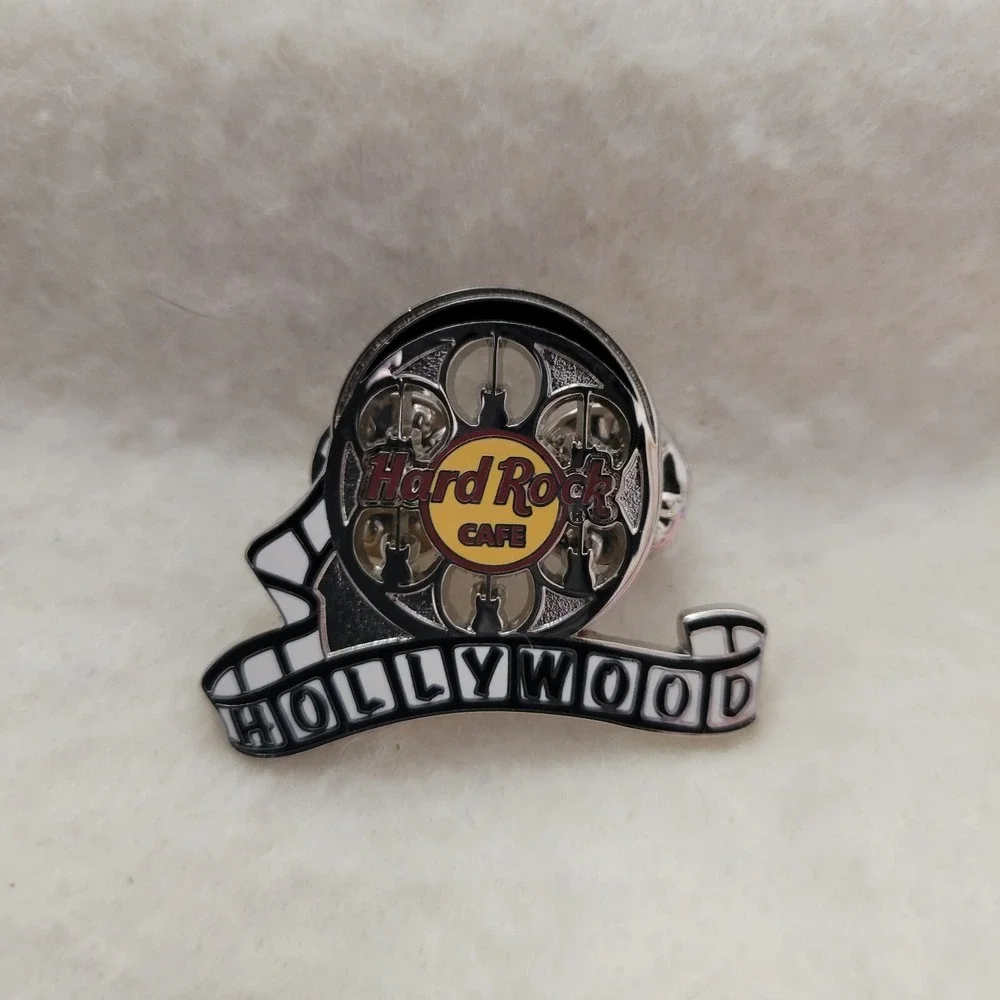 Hard Rock Cafe HOLLYWOOD California 2006 Movie Reel & Film Strip HRC Logo Pin
